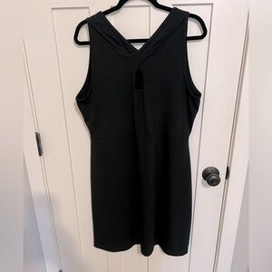 Eddie Bauer women’s sleeveless cross cross back bodycon fitted summer dress XL